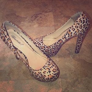 Leopard heels